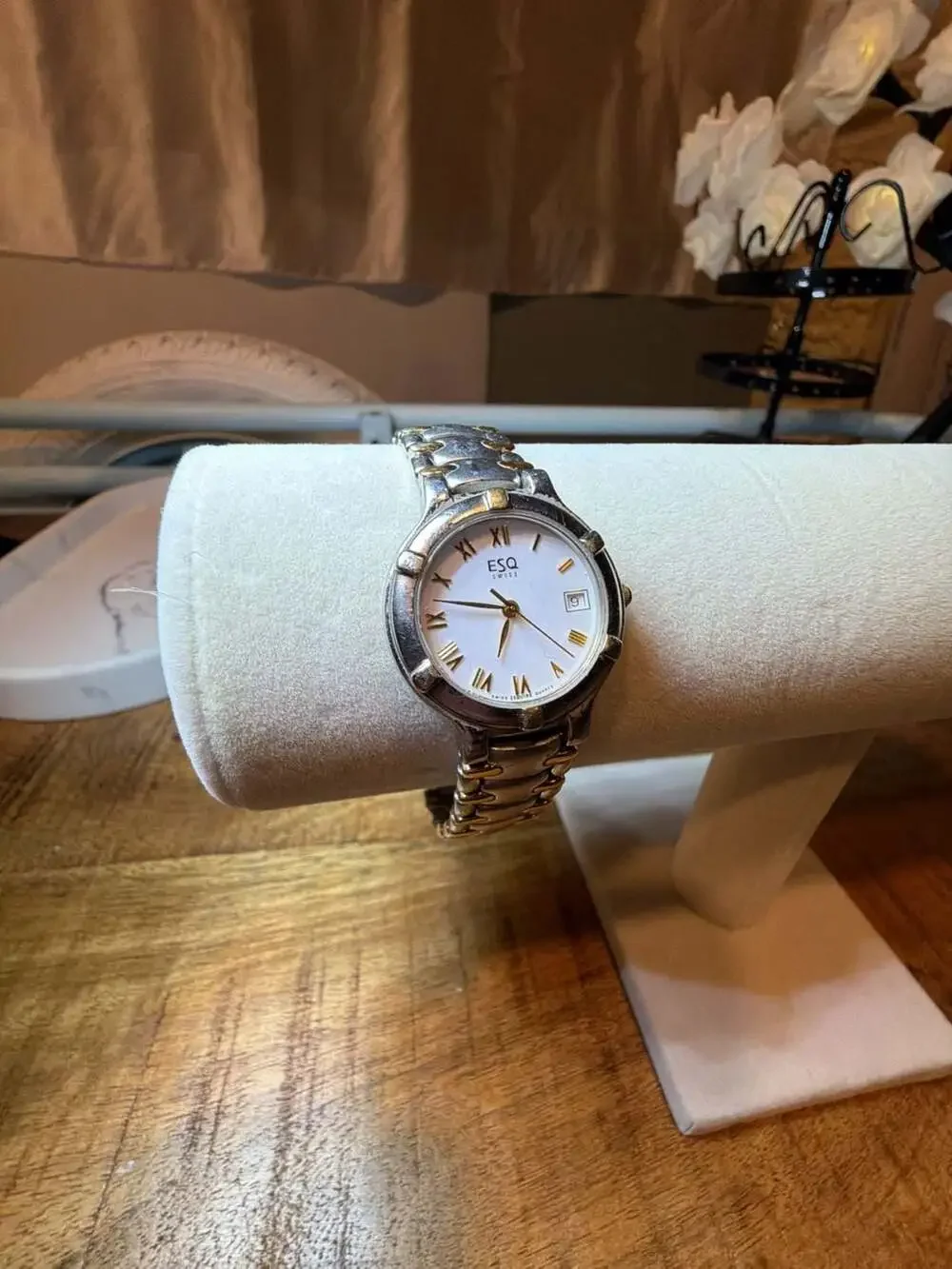 ESQ Swiss Esquire Two-Tone Stainless Steel White Dial Quartz Watch